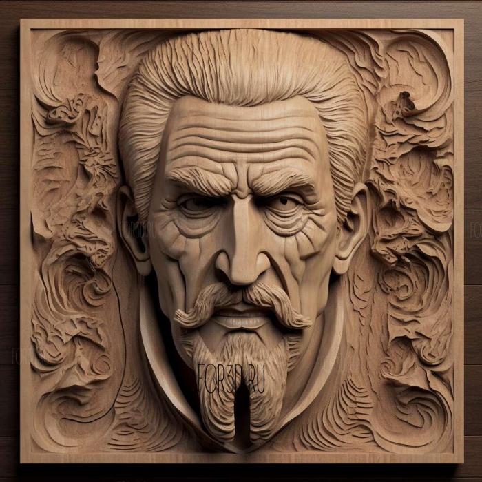 Vincent Price 1 stl model for CNC